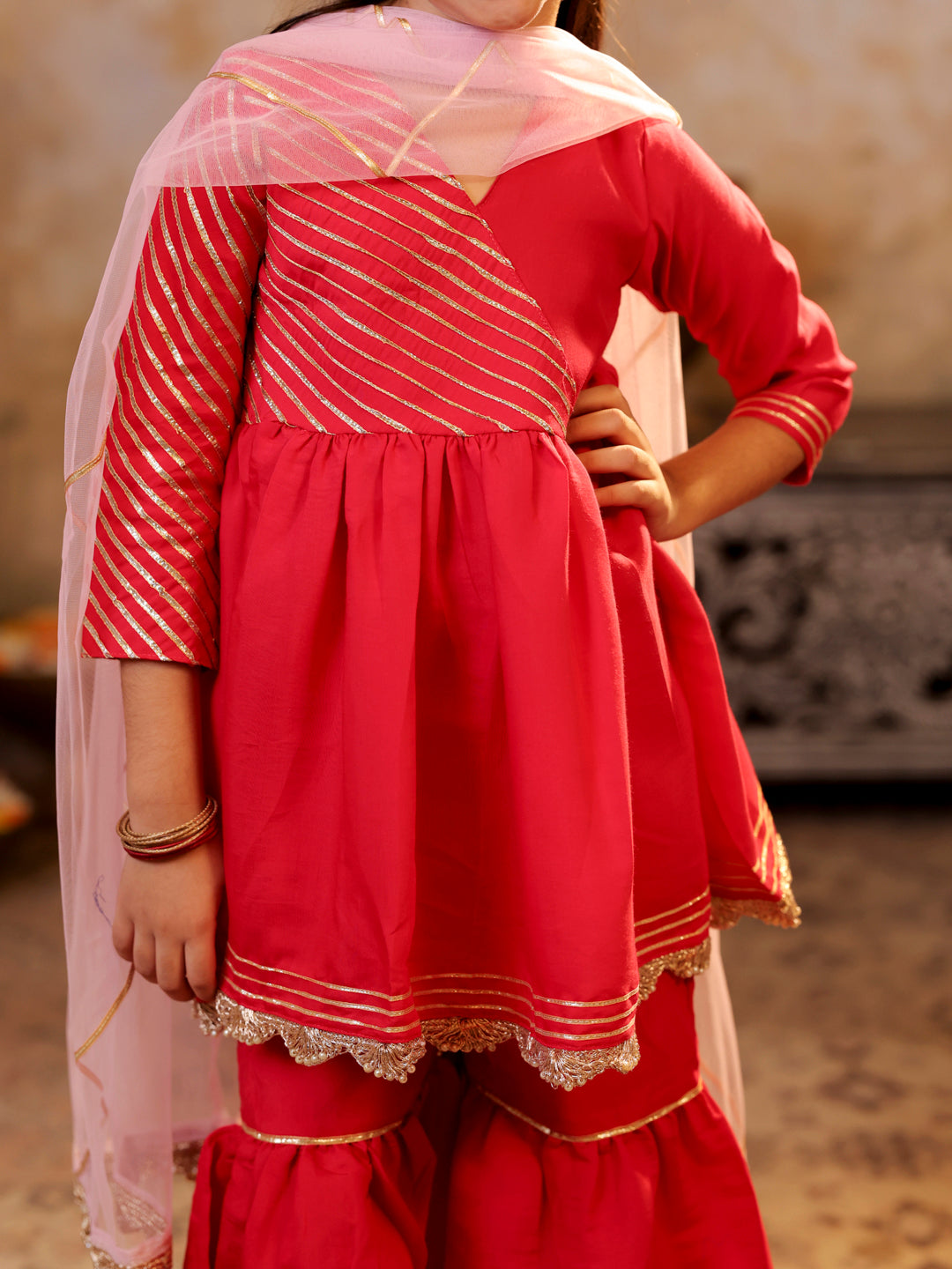 Gotapatti Sharara set with Dupatta